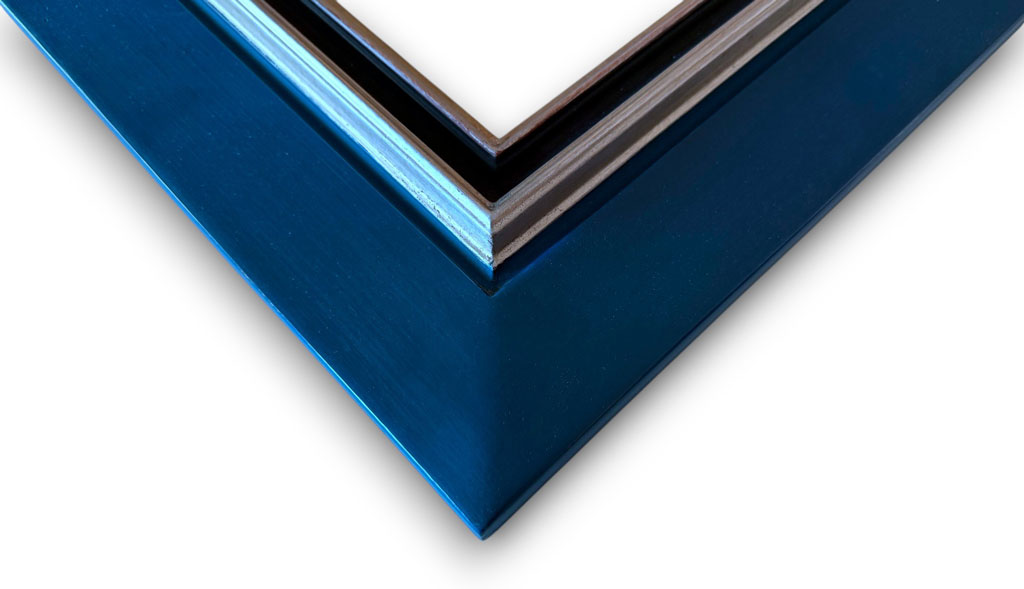 Cirie Bleu nuit boudins argent creux noir
