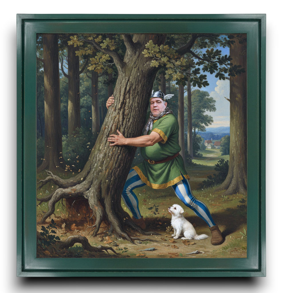 Anacleto Vert foncé legèrement usé patiné