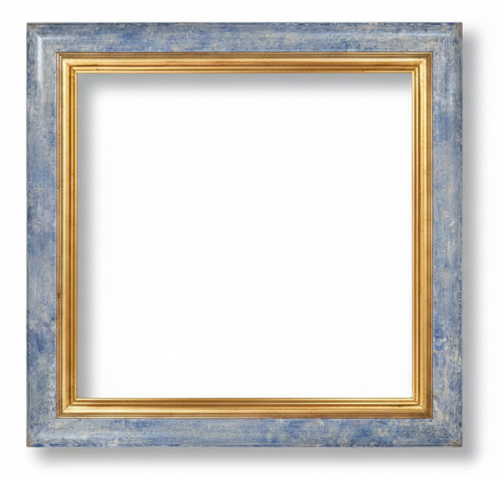 Troubet Marbre bleu boudin or