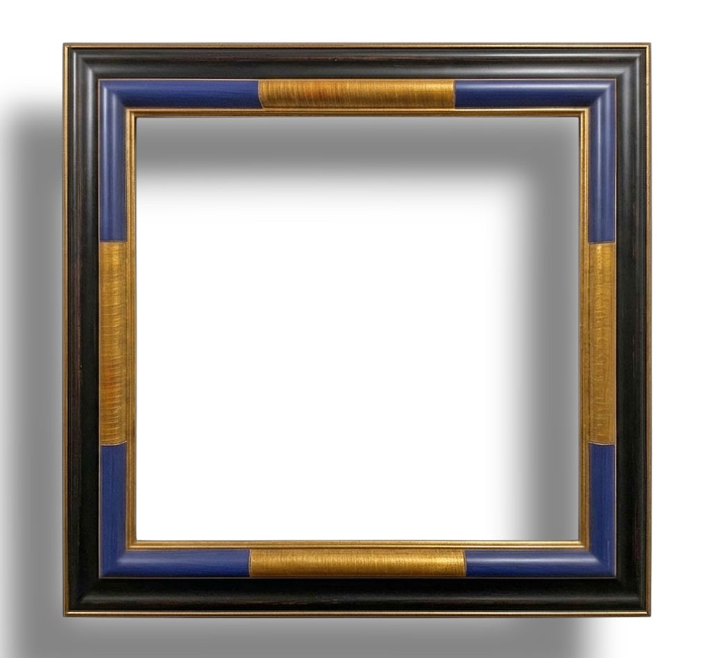 Milobis Opium or bleu pierre noir filets or